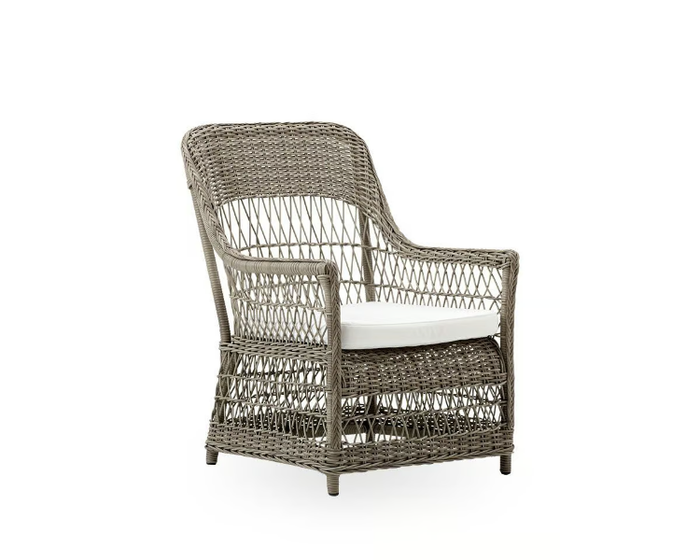 DAWN EXTERIOR - Garden lounge chair in aluminium and ArtFibre with armrests _ Sika Design